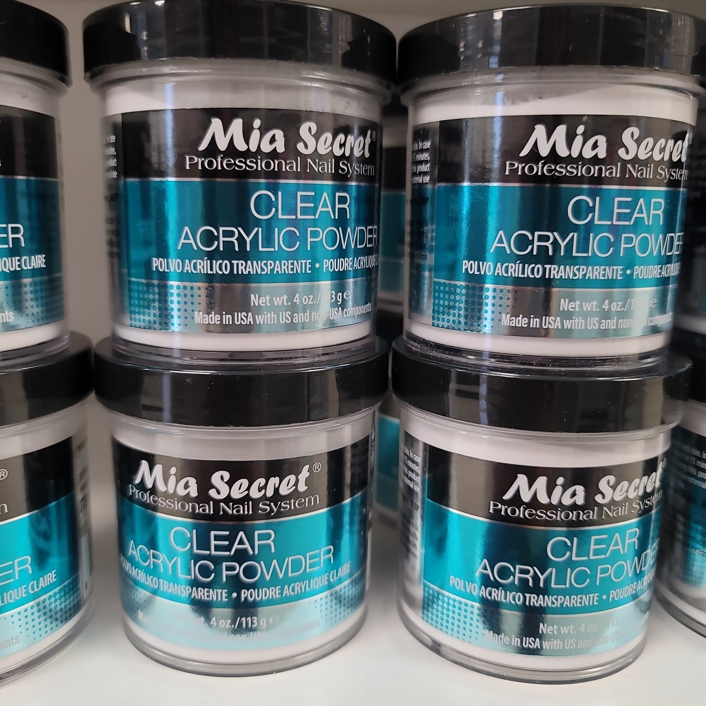 Clear acrylic powder