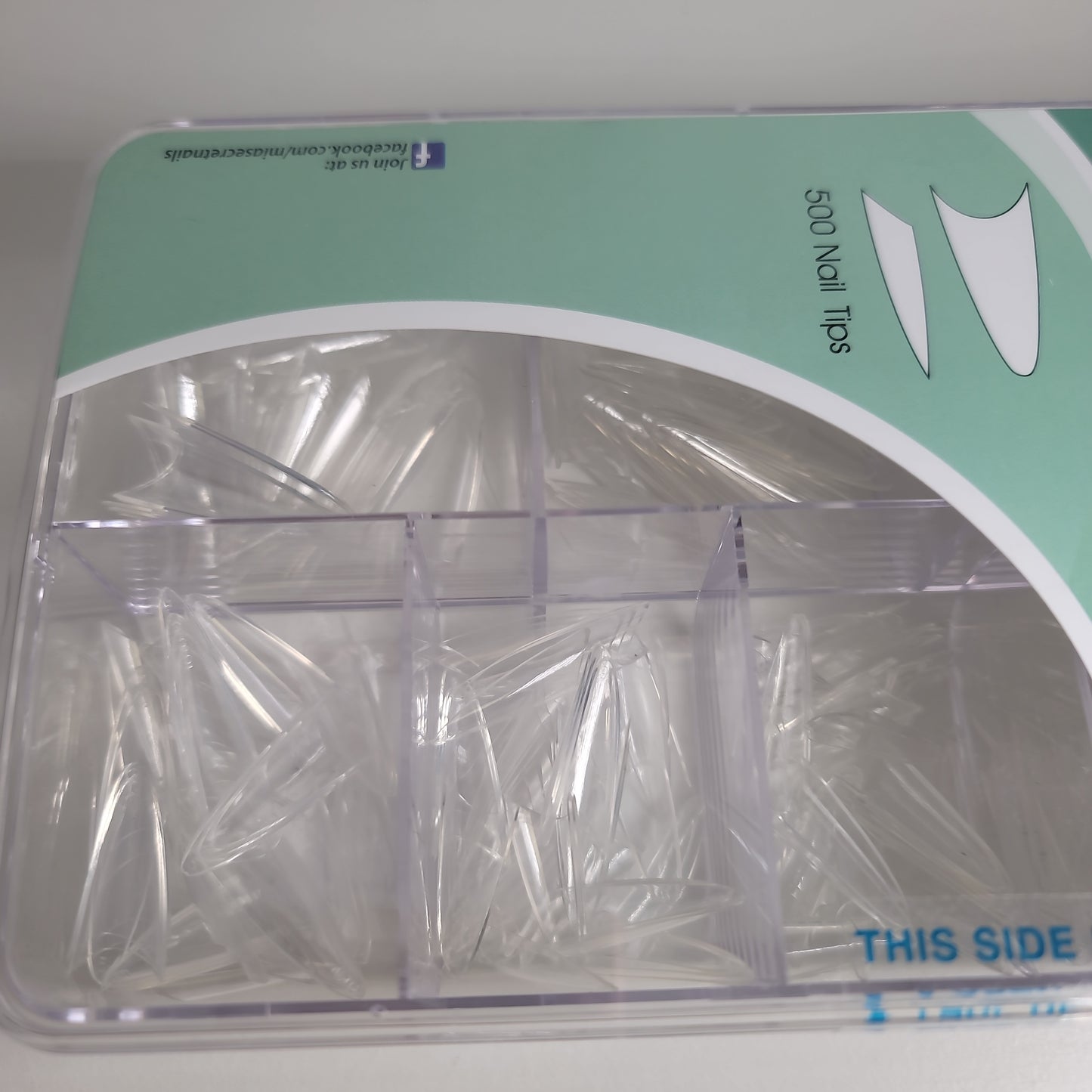 Nail tips stilletto clear