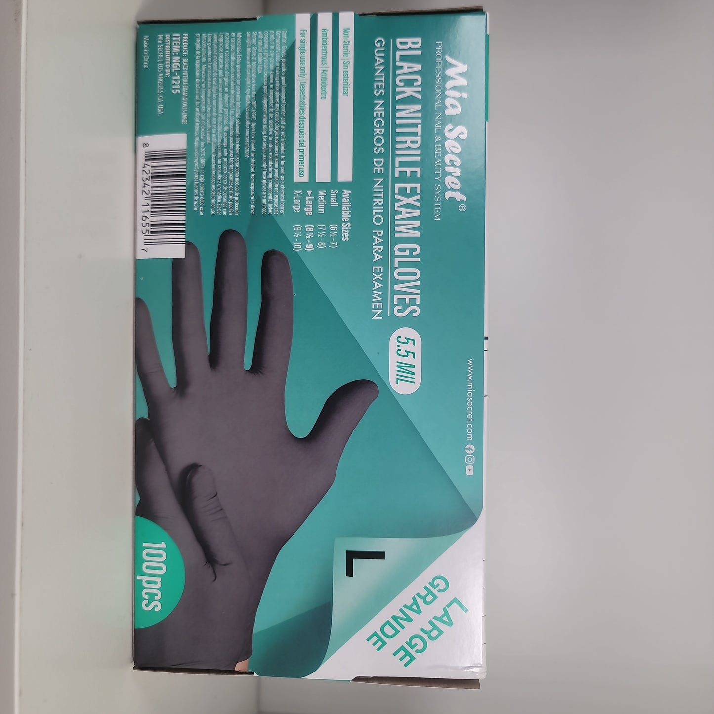 Nitrile gloves mia secret L