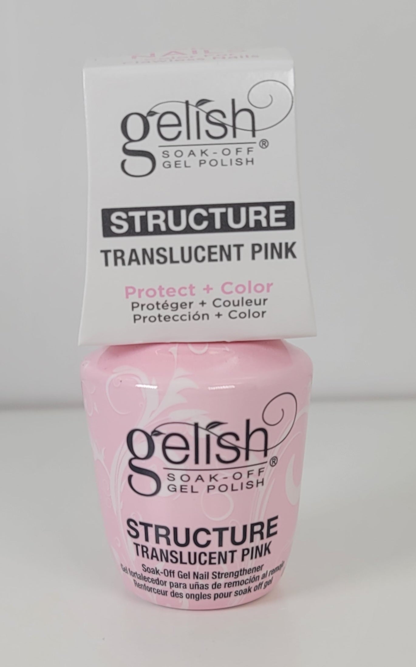Gelish structure translucent pink