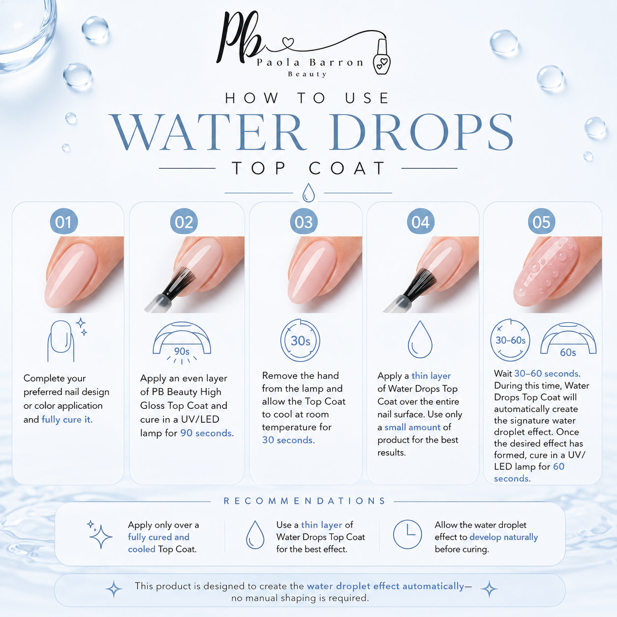 WATER DROPS TOP COAT