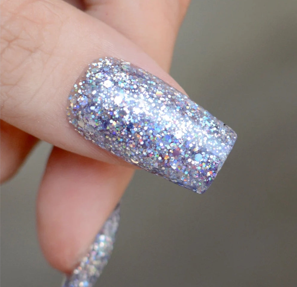 Polygel sparkly silver 2 oz