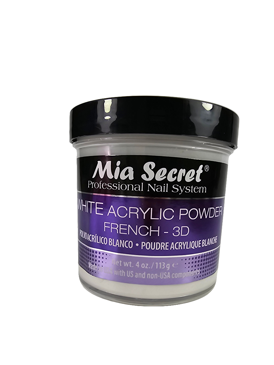 White acrylic french -3d