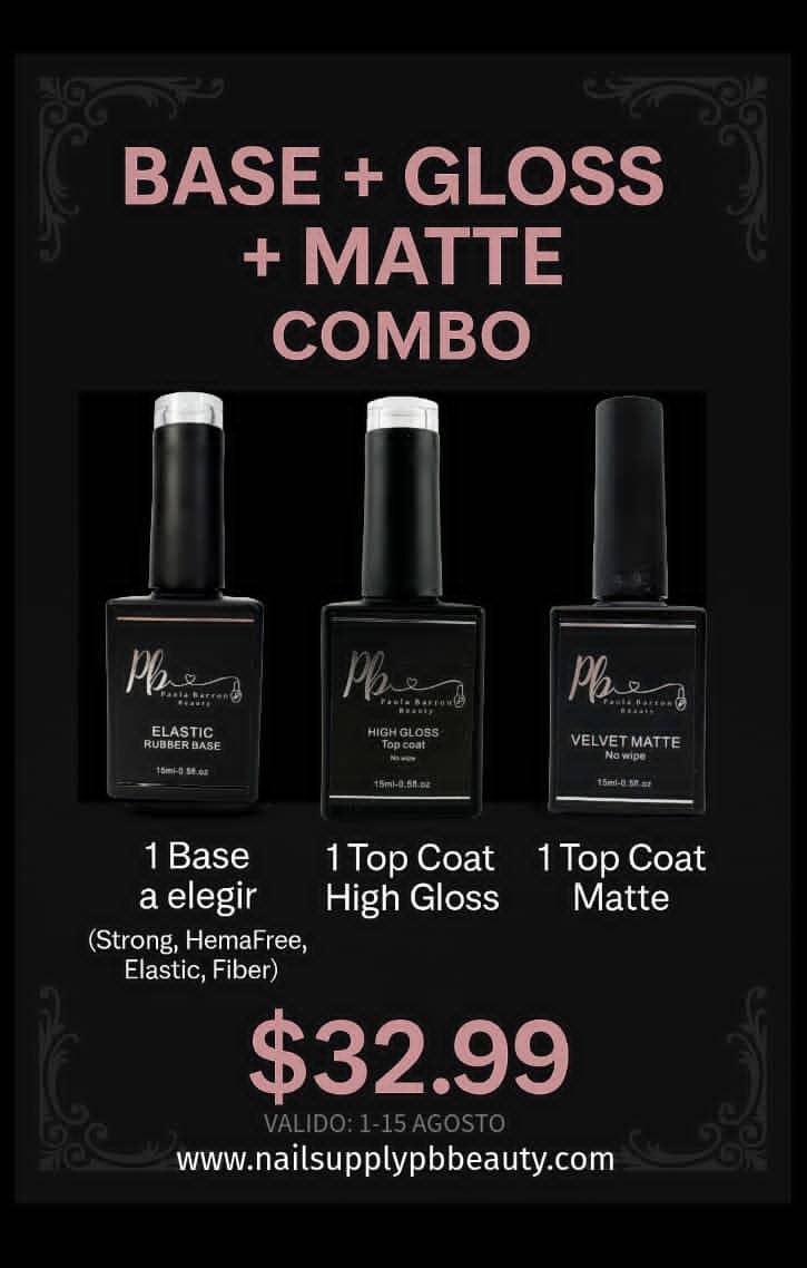 COMBO BASE+MATTE+TOP COAT