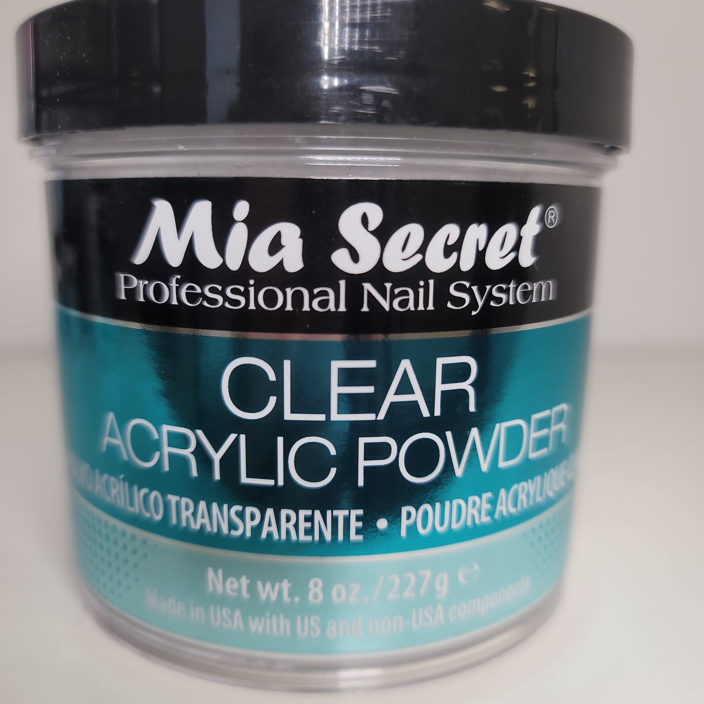 Clear acrylic powder