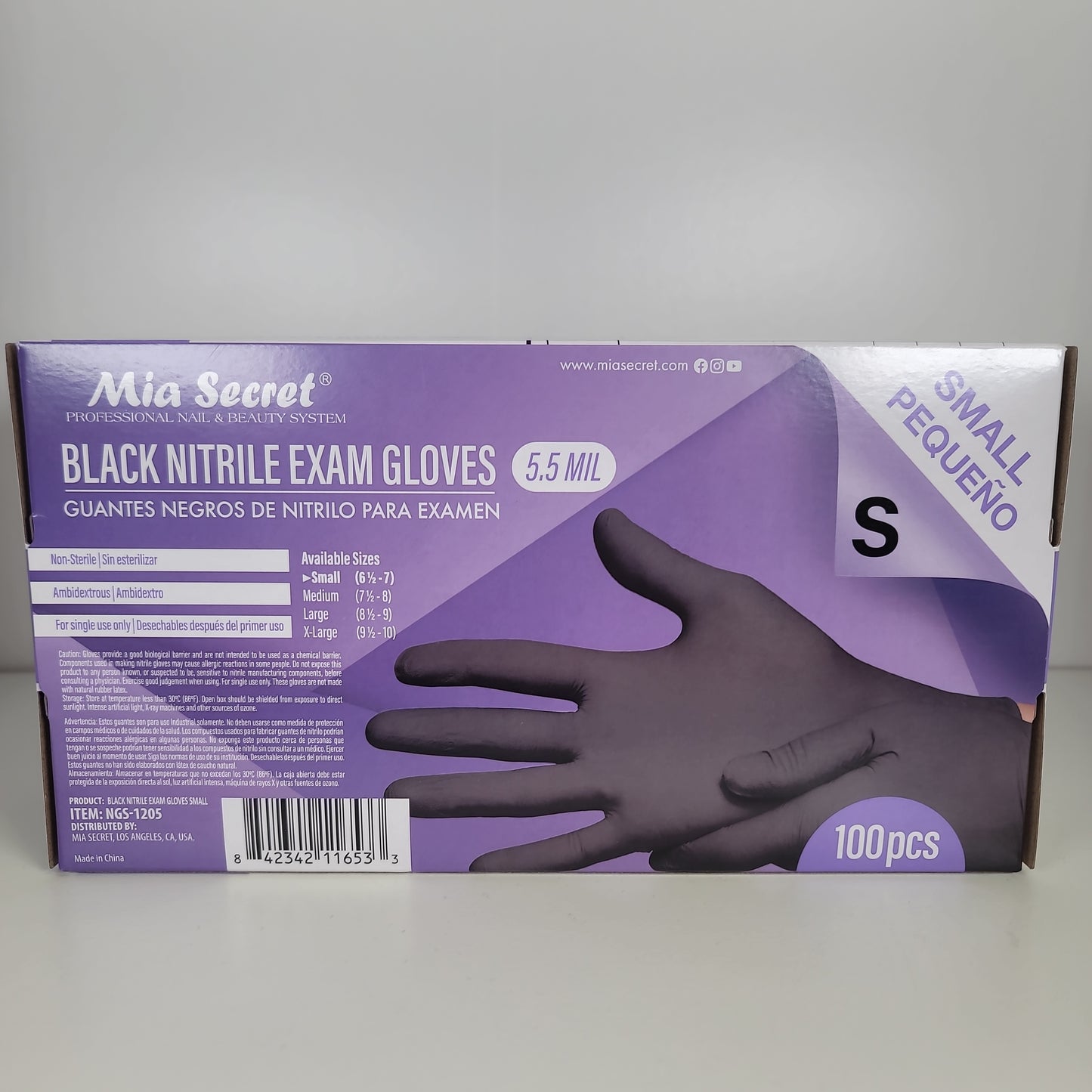 nitrile gloves mia secret S