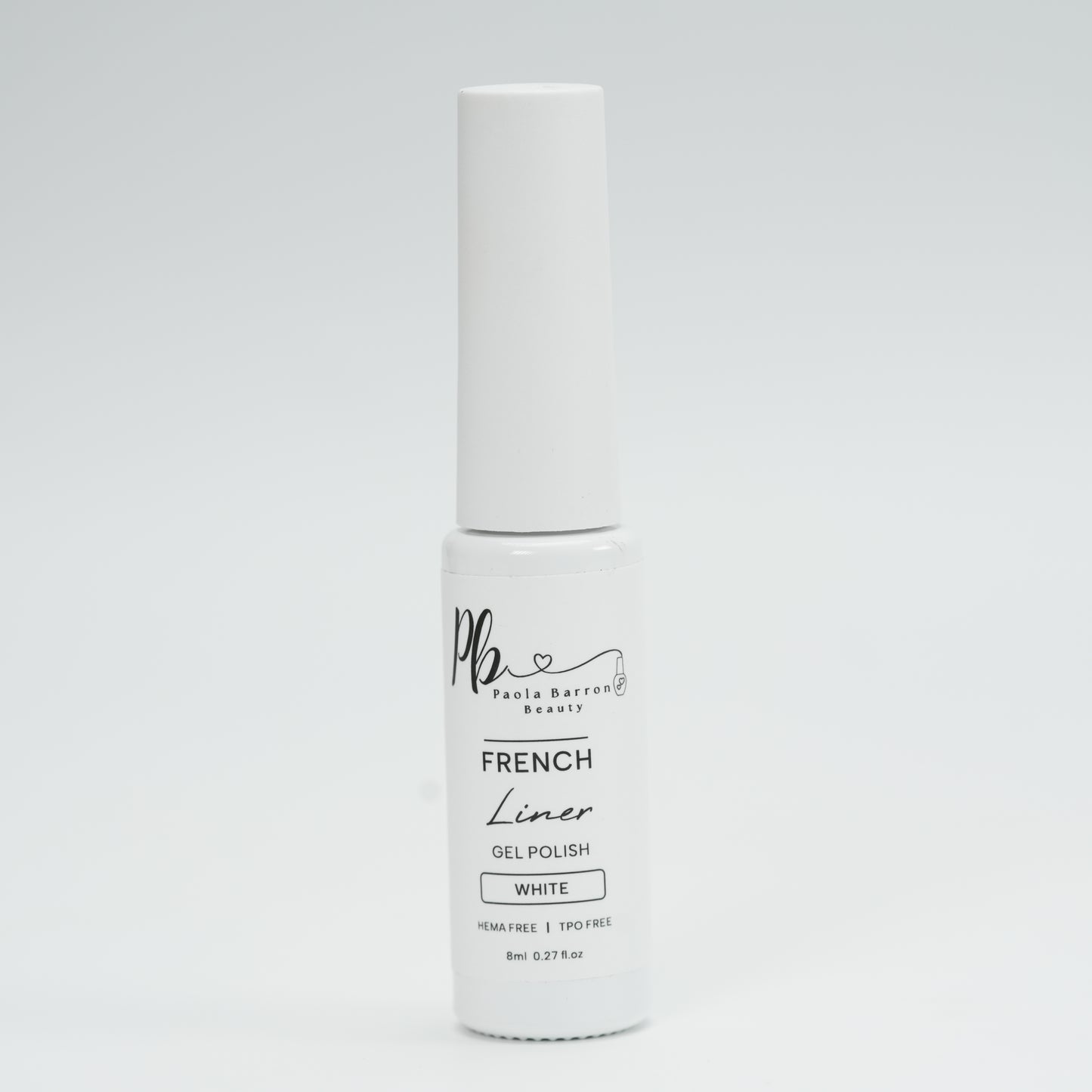 White french liner gel polish