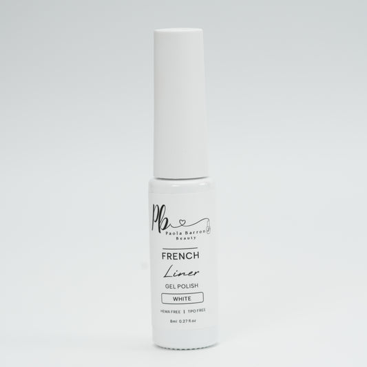 White french liner gel polish