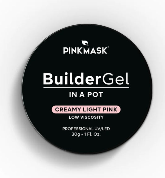 Builder gel in pot creamy light pink