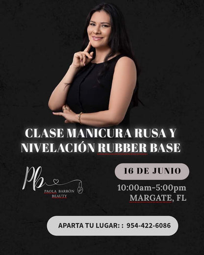 MANICURA RUSA Y NIVELACIÓN